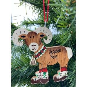Ornament Jackson Hole Wyoming - Mother Moose Paws & Claws 1987 - Mountain Sheep